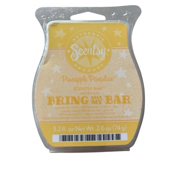 Scentsy Other - Pineapple Paradise Scentsy Bar Bring Back My Bar 3.2 Oz NEW Authentic